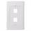 Belkin Faceplate - white - 2 ports